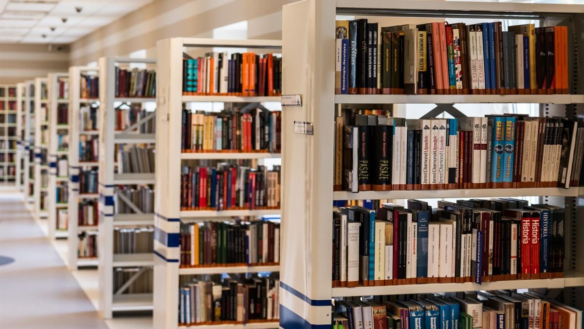Rij boeken op een boekenplank